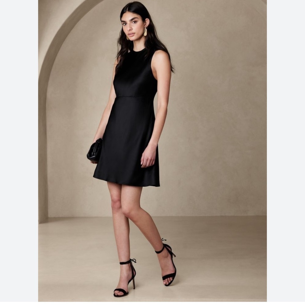 Banana Republic Alana Bias Fit Silk Mini Dress